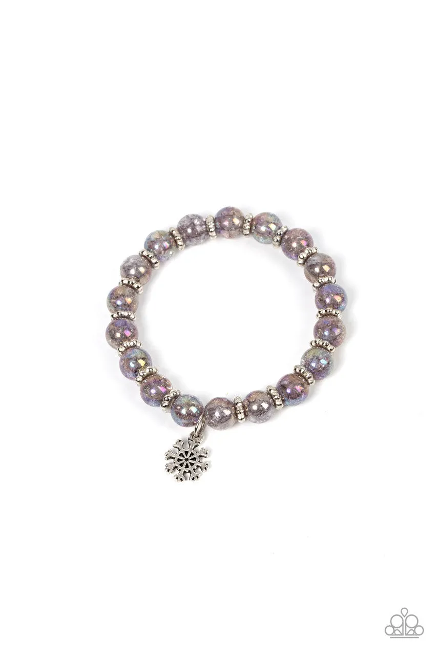 Kids' Starlet Shimmer Snowflake Stretch Bracelet Set
