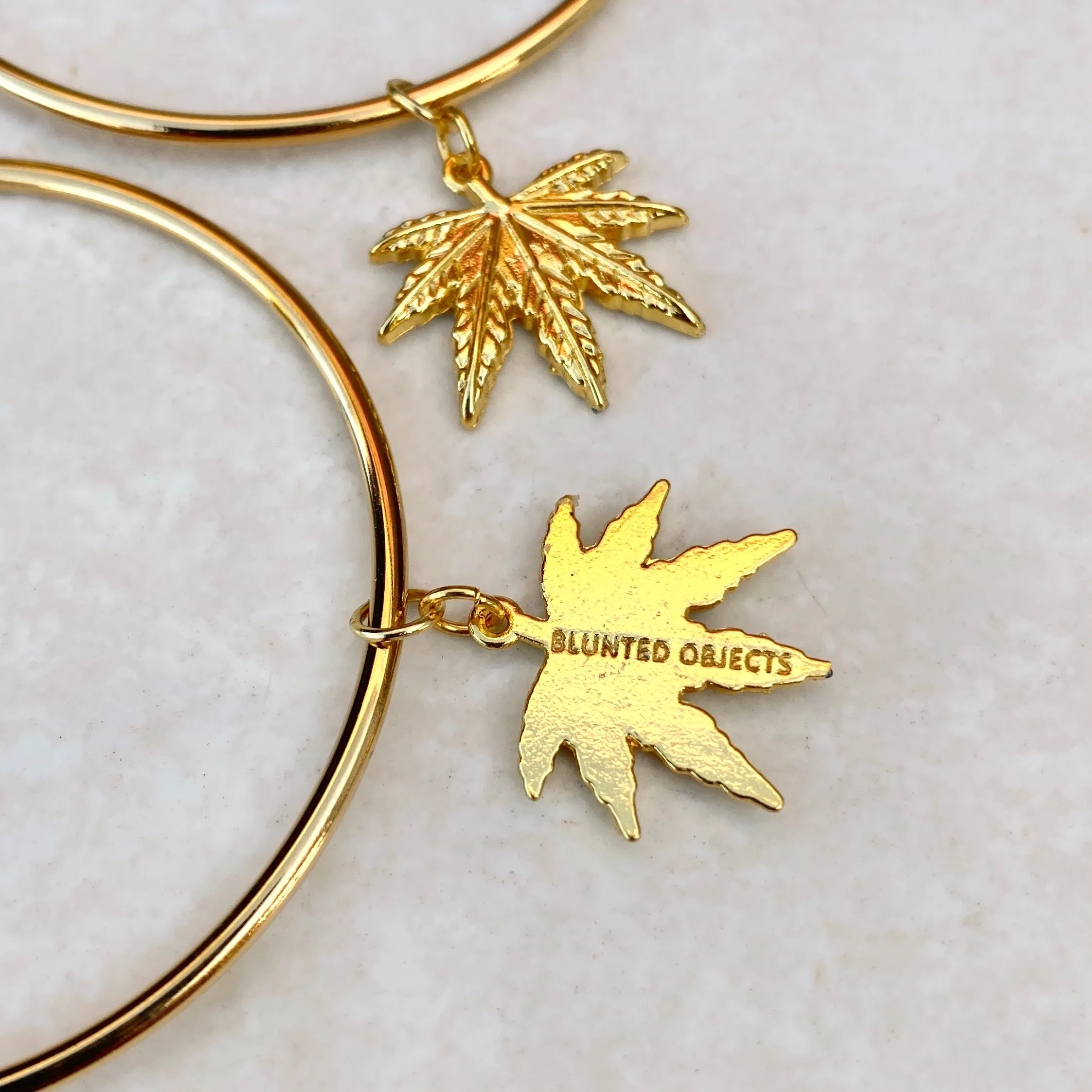 Killer Leaf Hoops - Gold
