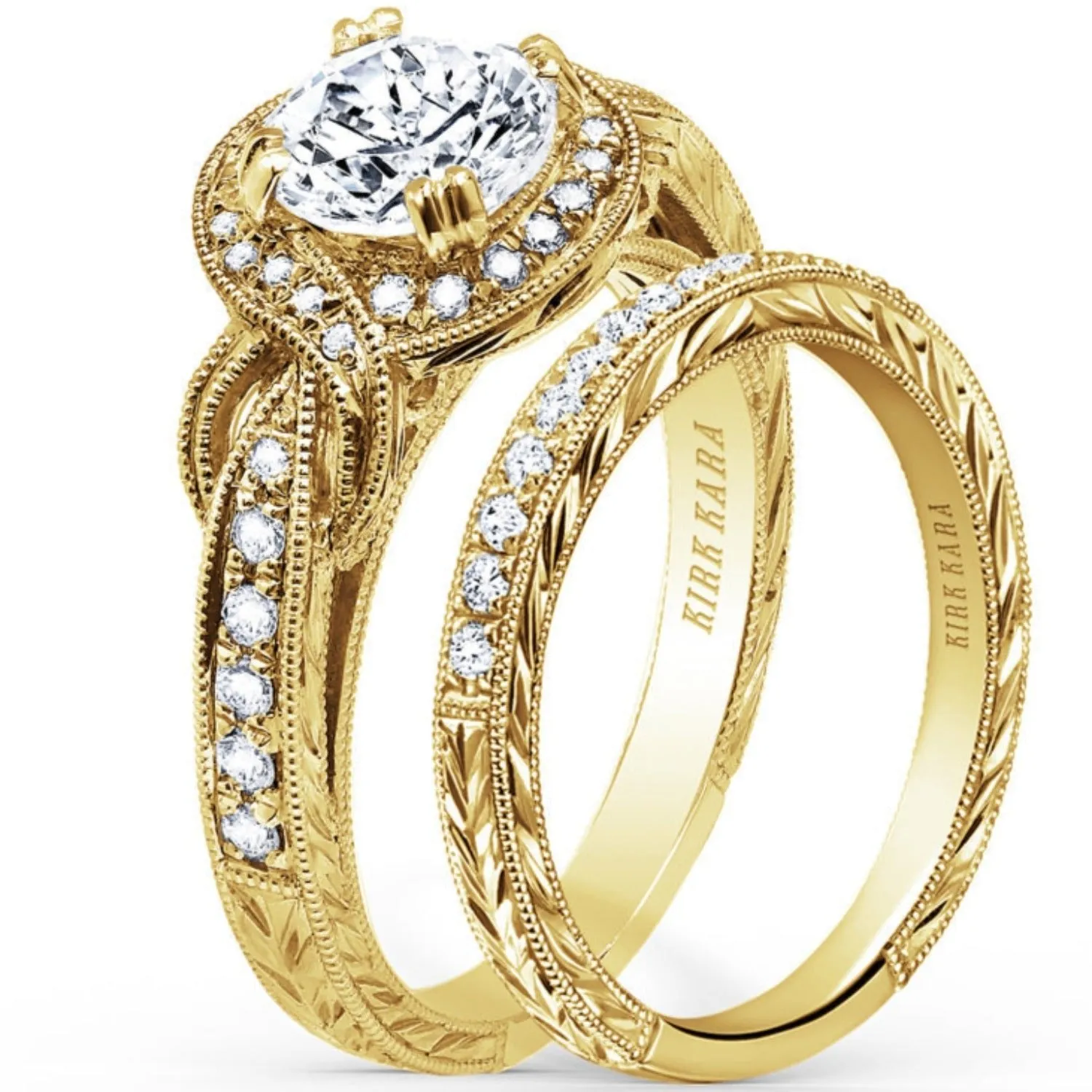 Kirk Kara "Pirouetta" Halo Diamond Engagement Ring