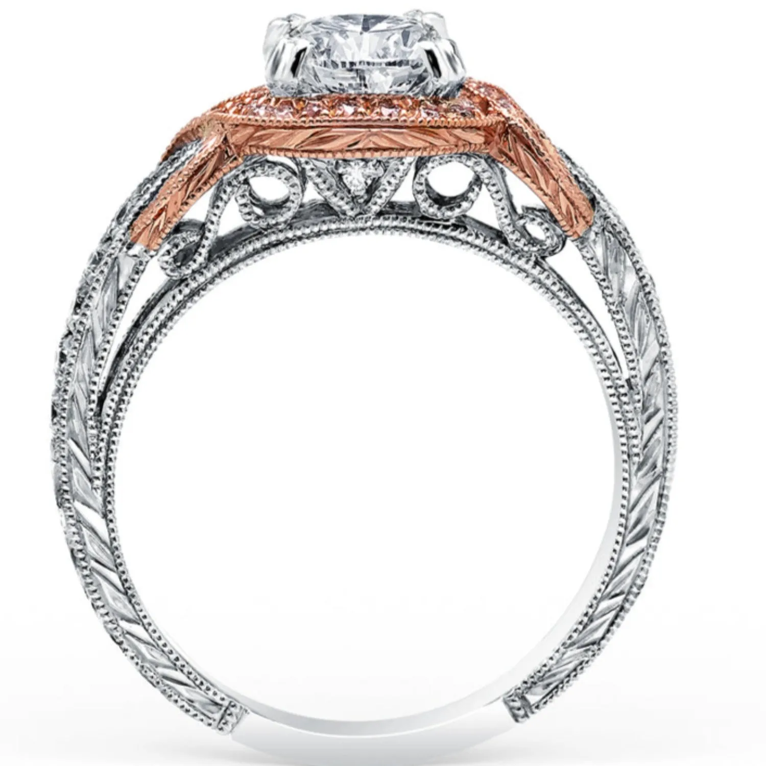 Kirk Kara "Pirouetta" Halo Diamond Engagement Ring