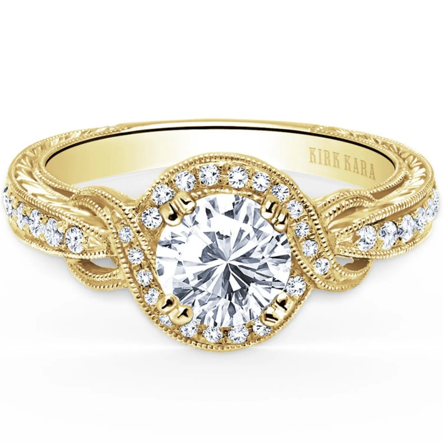 Kirk Kara "Pirouetta" Halo Diamond Engagement Ring