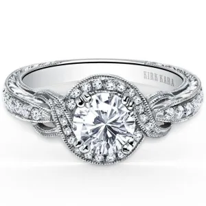Kirk Kara "Pirouetta" Halo Diamond Engagement Ring
