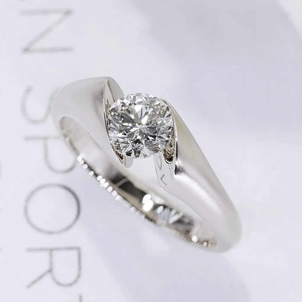Lab-Grown Diamond Modern Design Engagement Ring