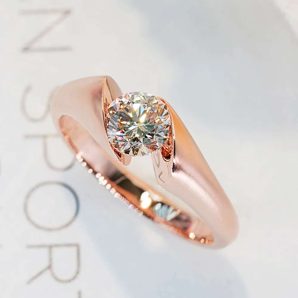 Lab-Grown Diamond Modern Design Engagement Ring