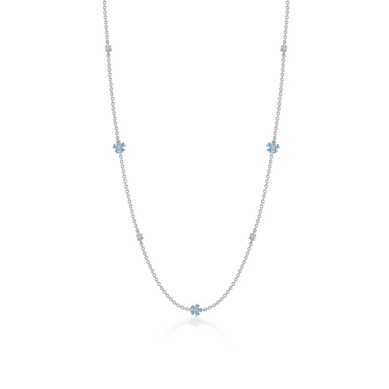 Lafonn 0.81 CTW Mini Flower Station Necklace