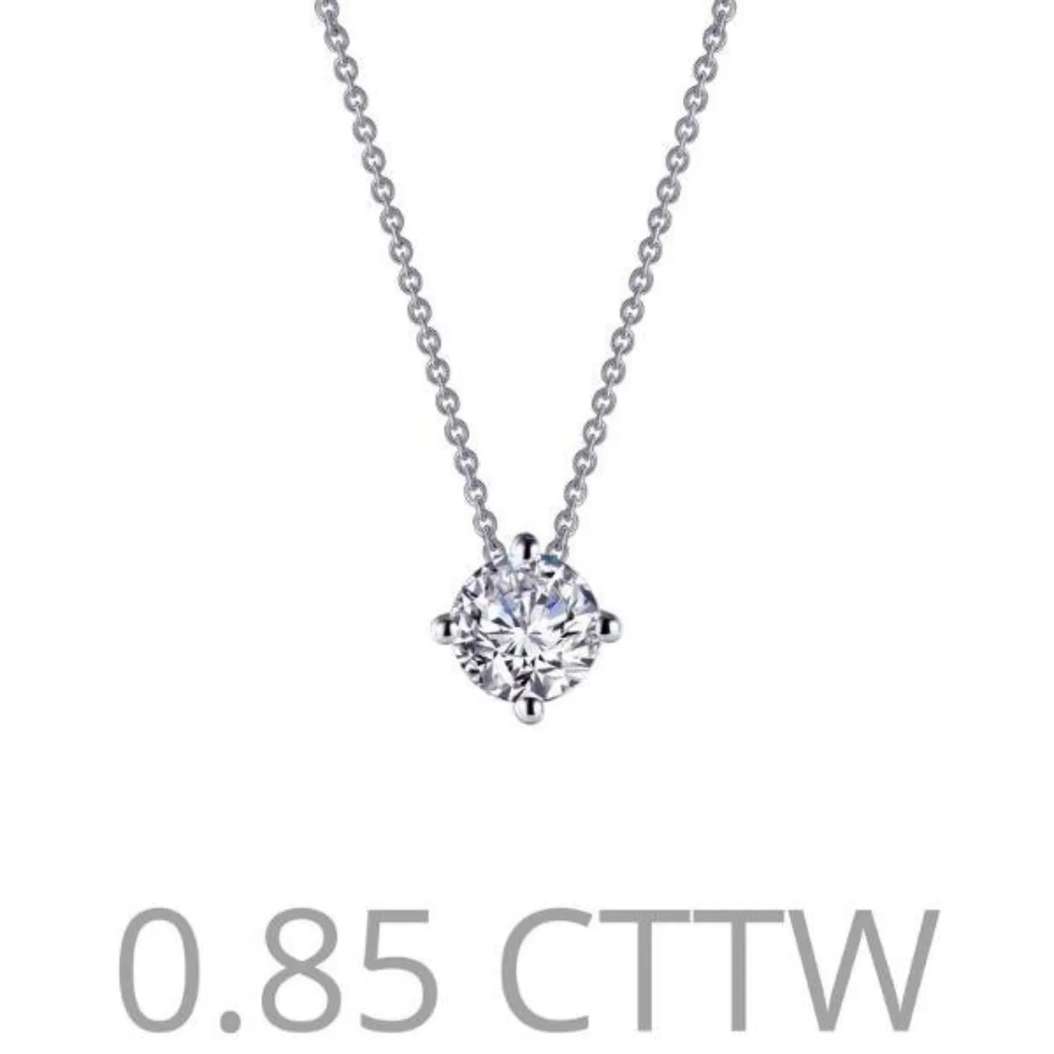 Lafonn 0.85 Carat Classic Four Prong Simulated Round Cut Diamond Solitaire