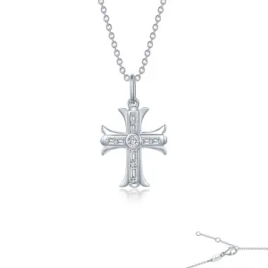 Lafonn 0.9 CTW Cross Pendant Necklace