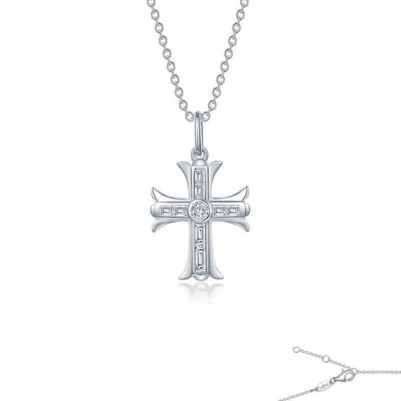 Lafonn 0.9 CTW Cross Pendant Necklace