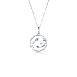 Lafonn Blue Topaz Three Wishes Pendant Necklace P0317BTP