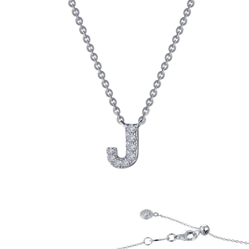 Lafonn Letter J Pendant Necklace