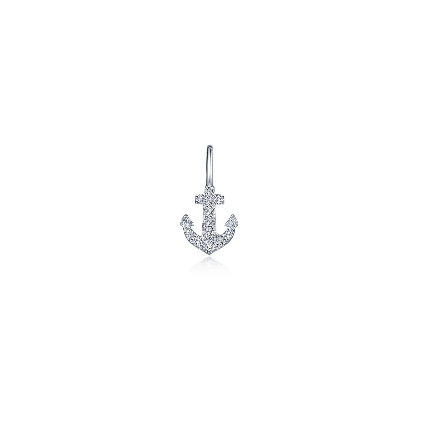 Lafonn Simulated Diamond Anchor Charm Pendant P0328CLP