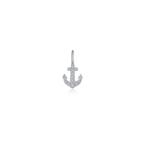 Lafonn Simulated Diamond Anchor Charm Pendant P0328CLP