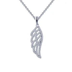Lafonn Simulated Diamond Angel Wing Pendant Necklace P0173CLP
