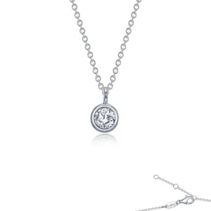 Lafonn Simulated Diamond Bezel-set Necklace N0329CLP