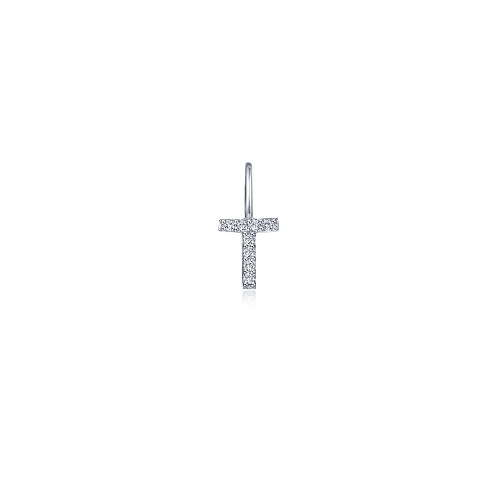 Lafonn Simulated Diamond Letter T Charm Pendant P2040CPT
