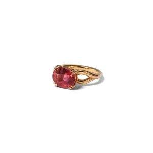 Languid Solitaire Ring - Fancy Pink Tourmaline