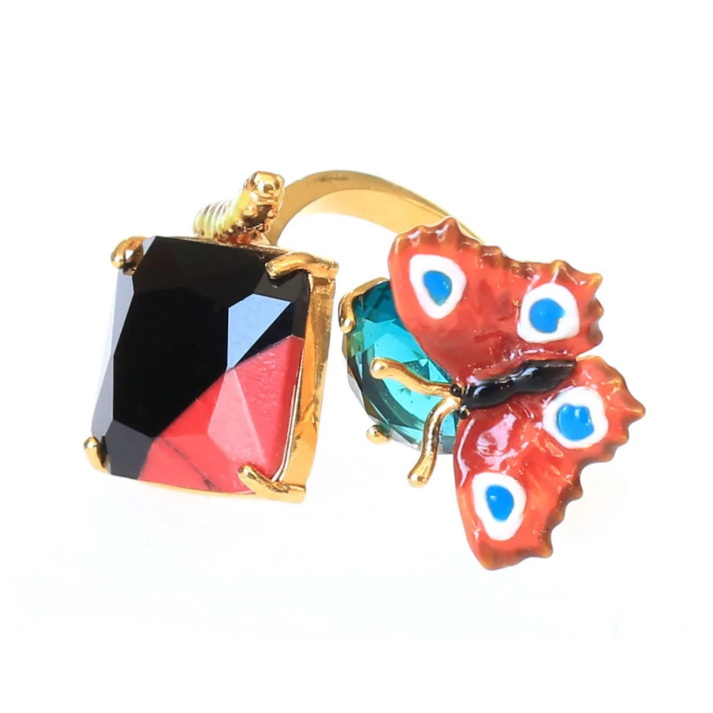 Les Nereides Adjustable Obscurite Ostentoire Ring