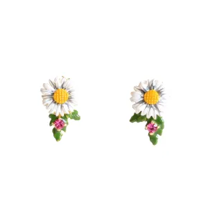 Les Nereides Champetre Emaille Earrings