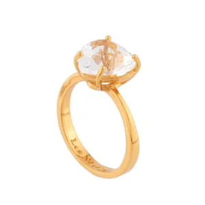 Les Nereides Heart Shaped Crystal Stone Ring