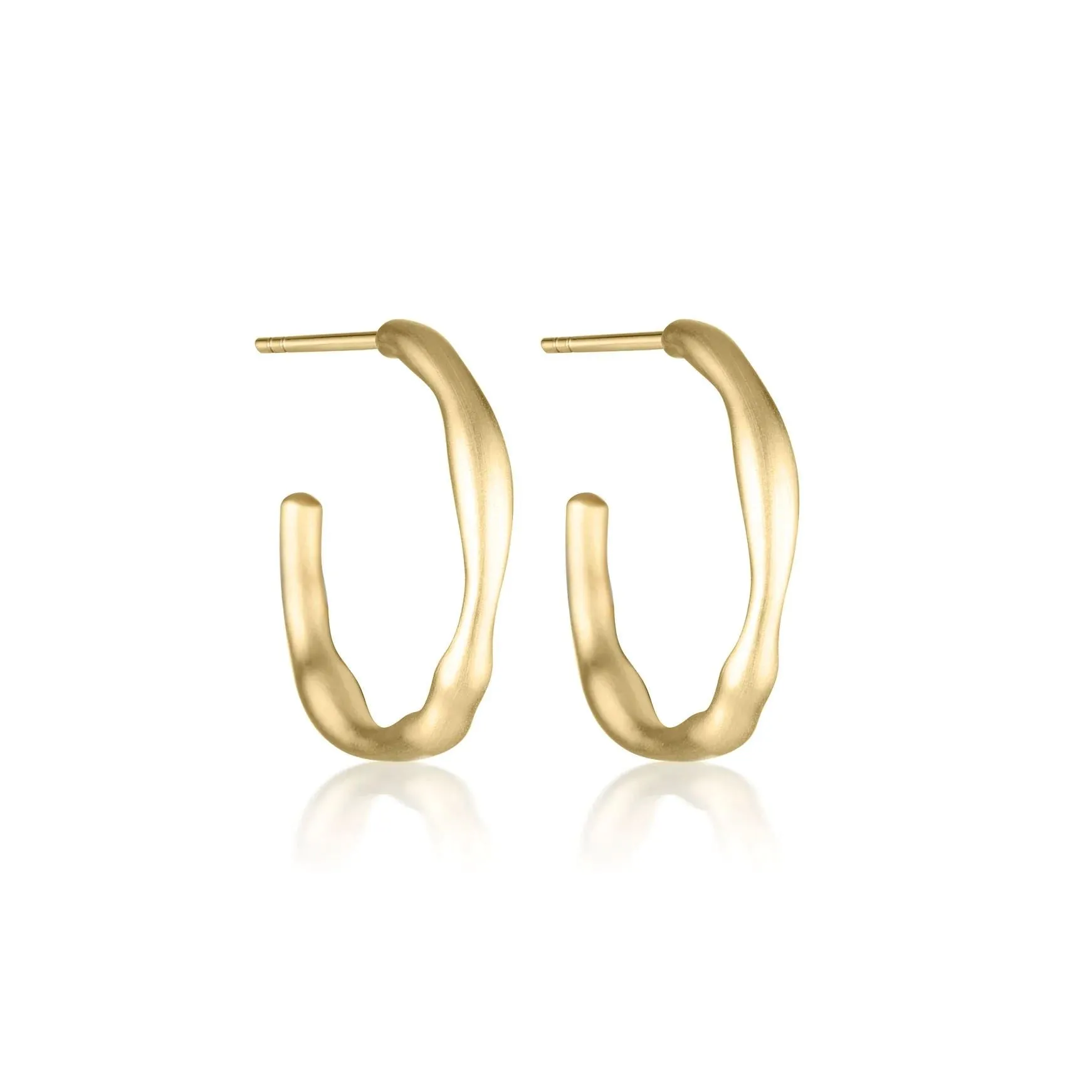 LINDA TAHIJA Ivy Large Hoop Earrings - Gold Plated