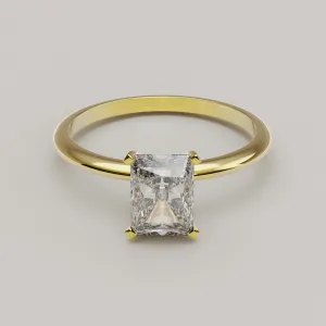 Luminosita Radiante - Solitaire Ring with 1 carat Lab Grown Diamonds
