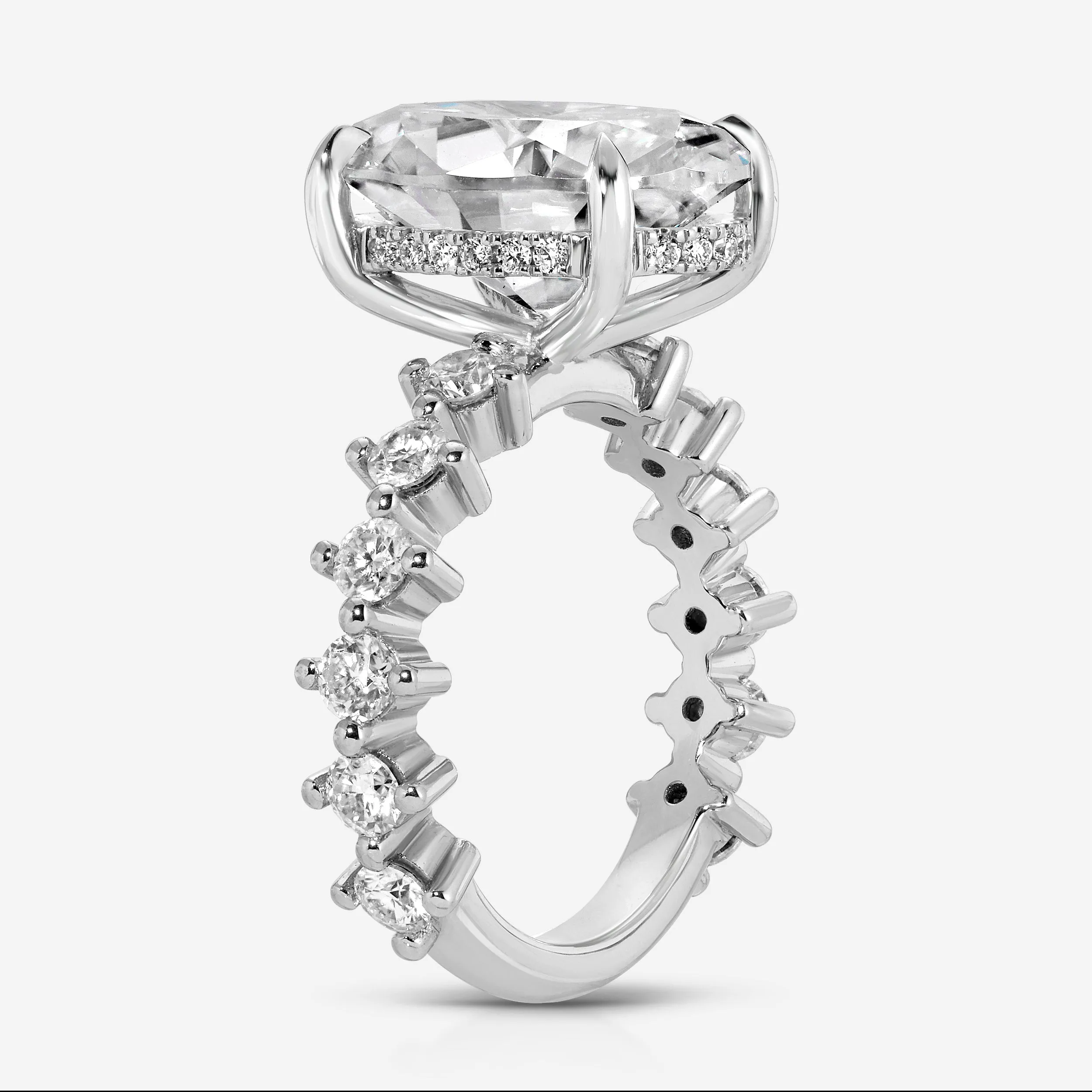 Madison (6.2ct) Oval Engagement Ring ( ) Hidden Halo