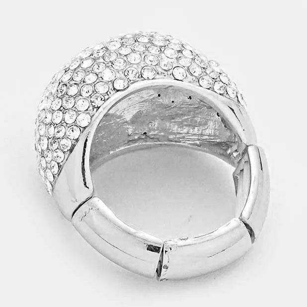 MADISON - clear silver rhinestone 3 jewelry piece set