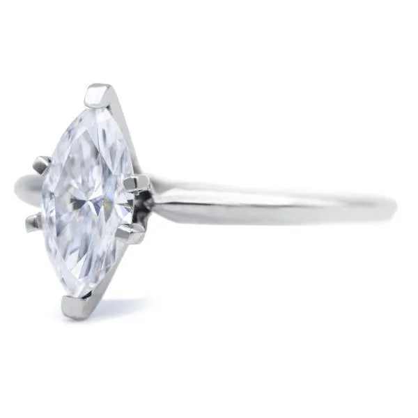 Marquise Moissanite 6 Prongs FANCY Solitaire Ring