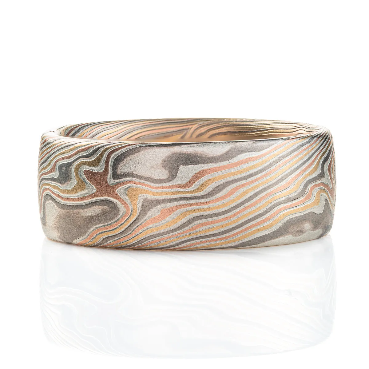 Matching Mokume Gane Wedding Rings