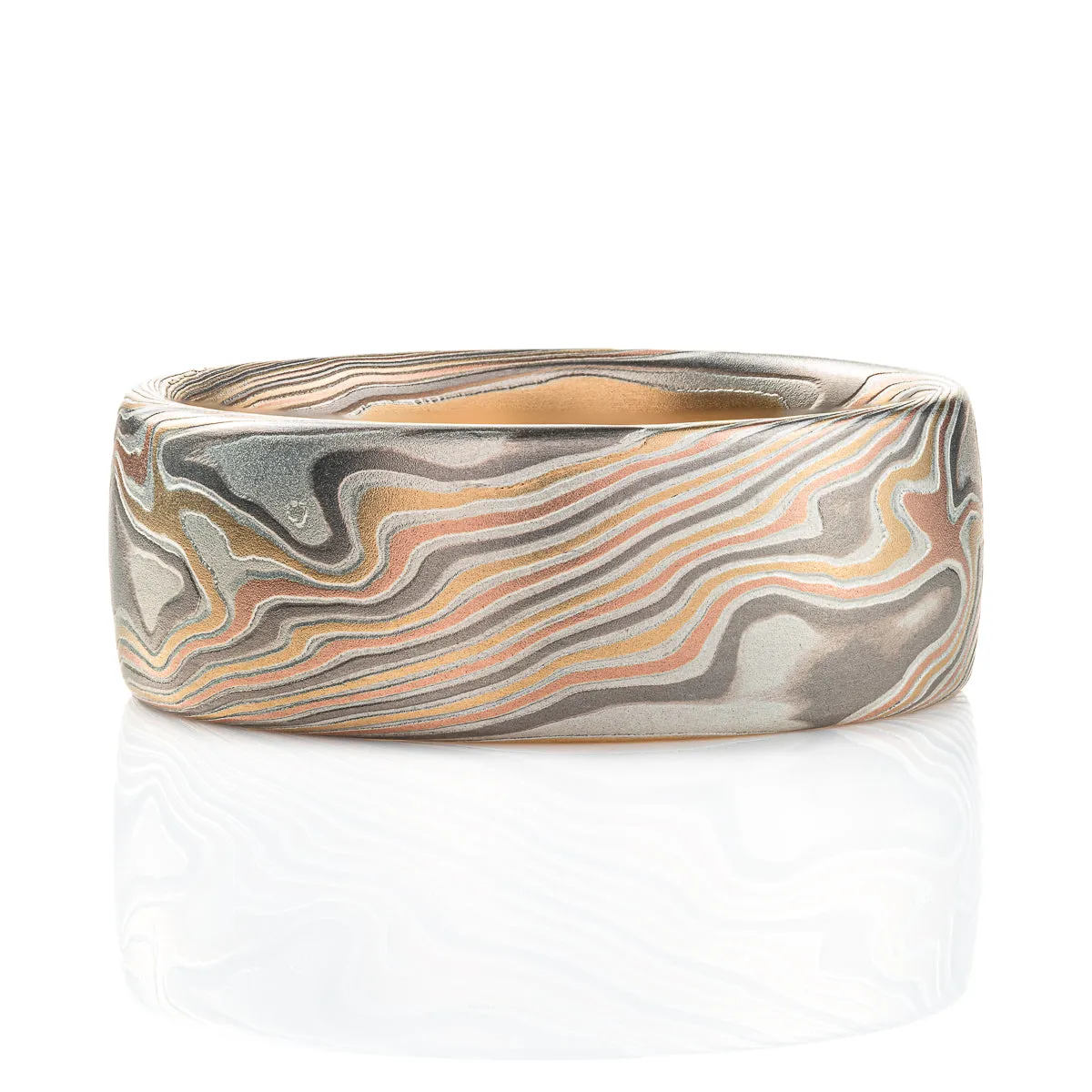Matching Mokume Gane Wedding Rings