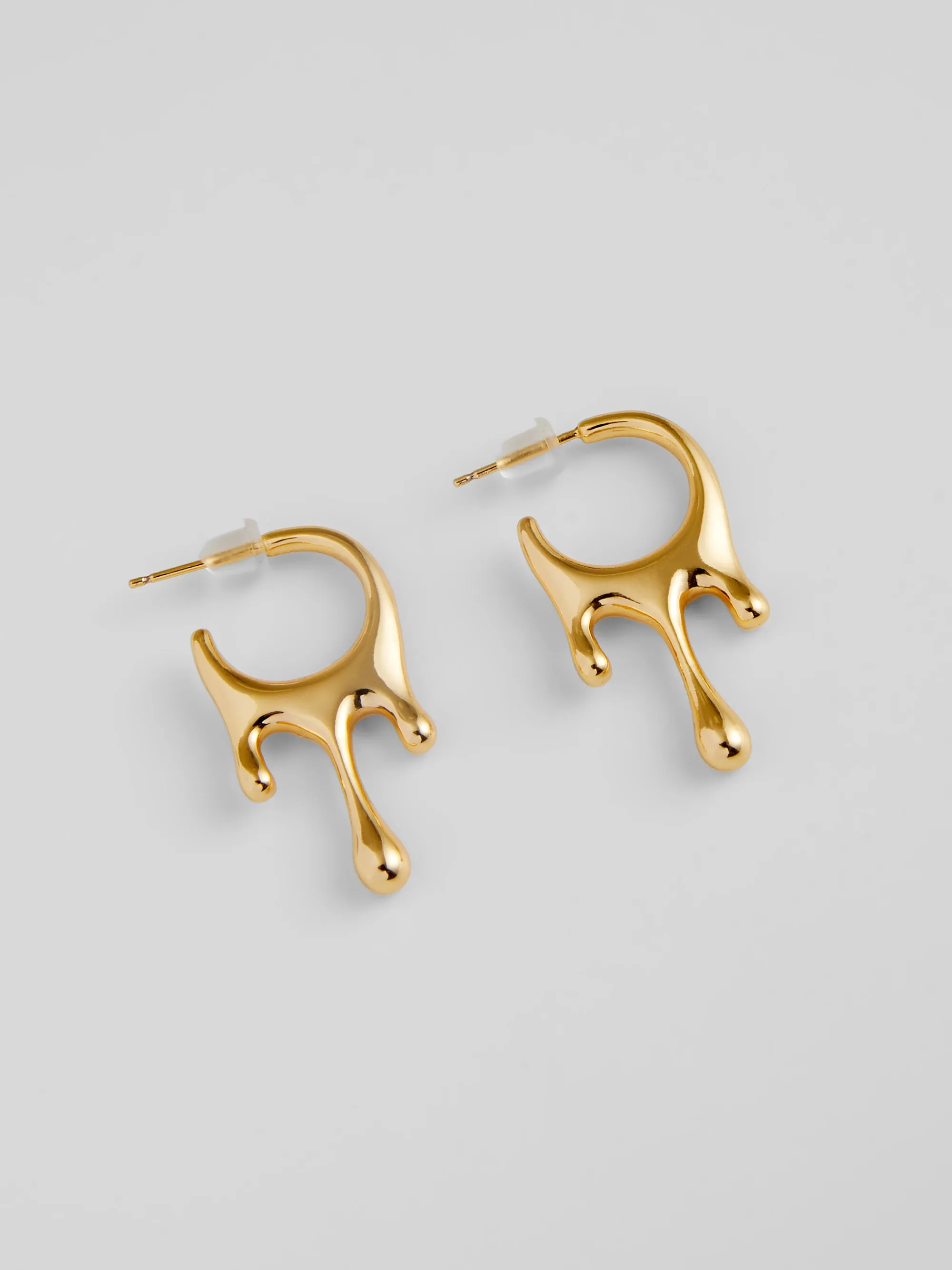 Melting Metal Hoop Earrings