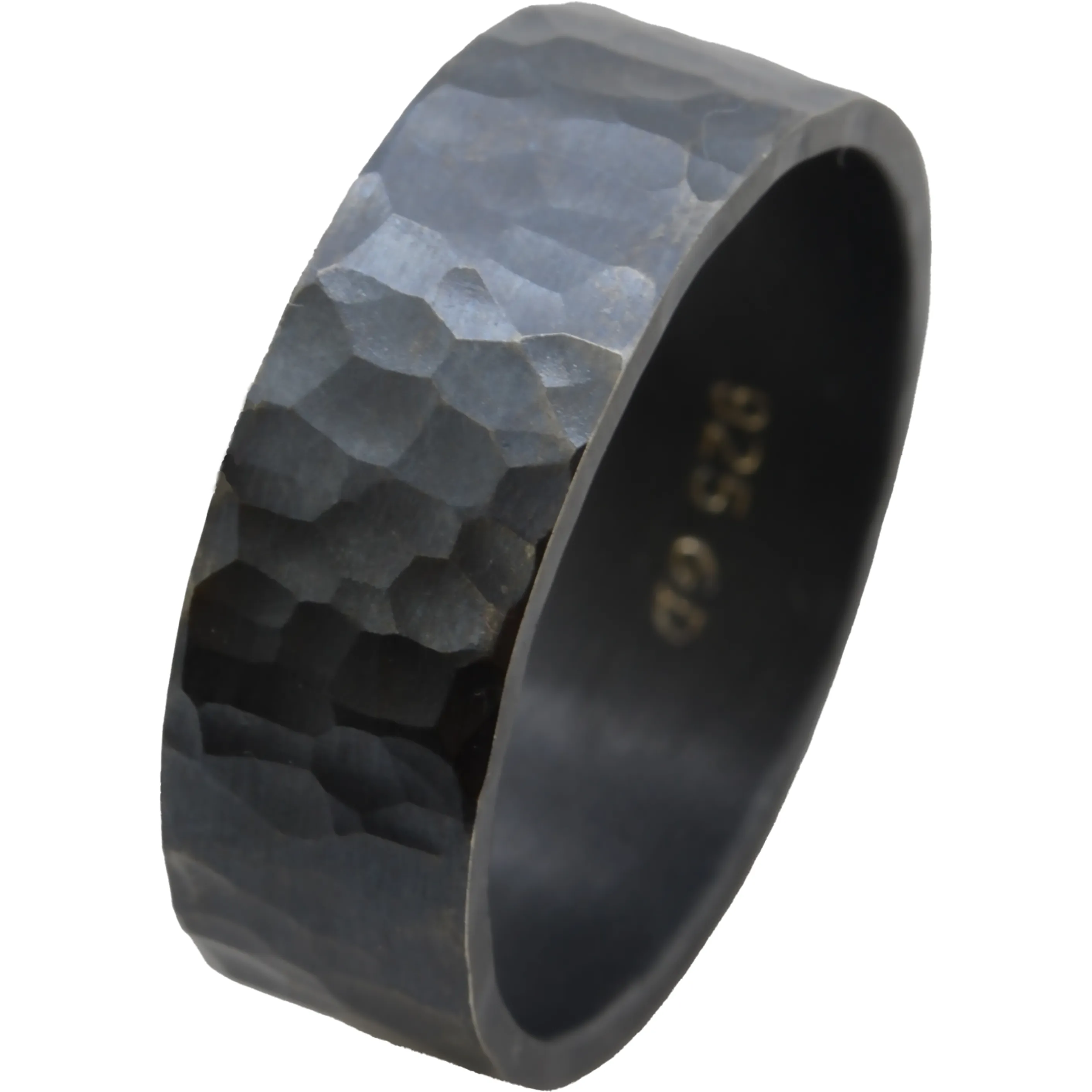 Men's Hammered Rustic Wedding Band