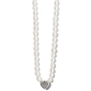 Meridian Zenith Heart Pearl Necklace