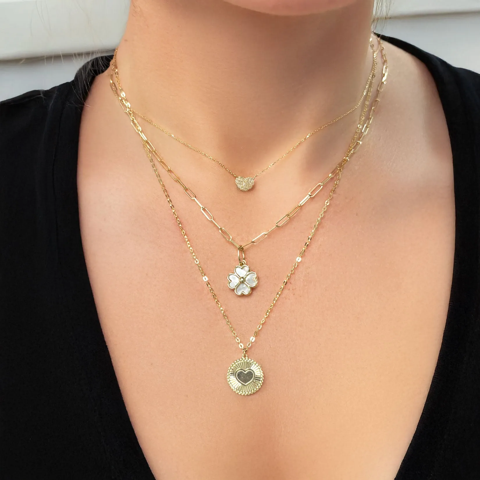 Mini Diamond Heart Necklace