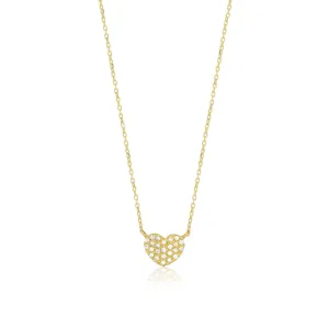 Mini Diamond Heart Necklace