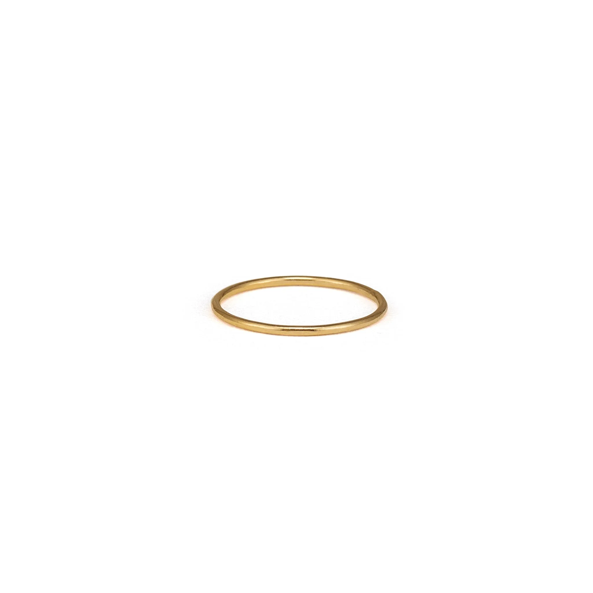 Mirage Hammered Gold Fine Band Ring