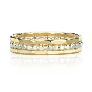 Mirrored Clouds Ring Set of 3