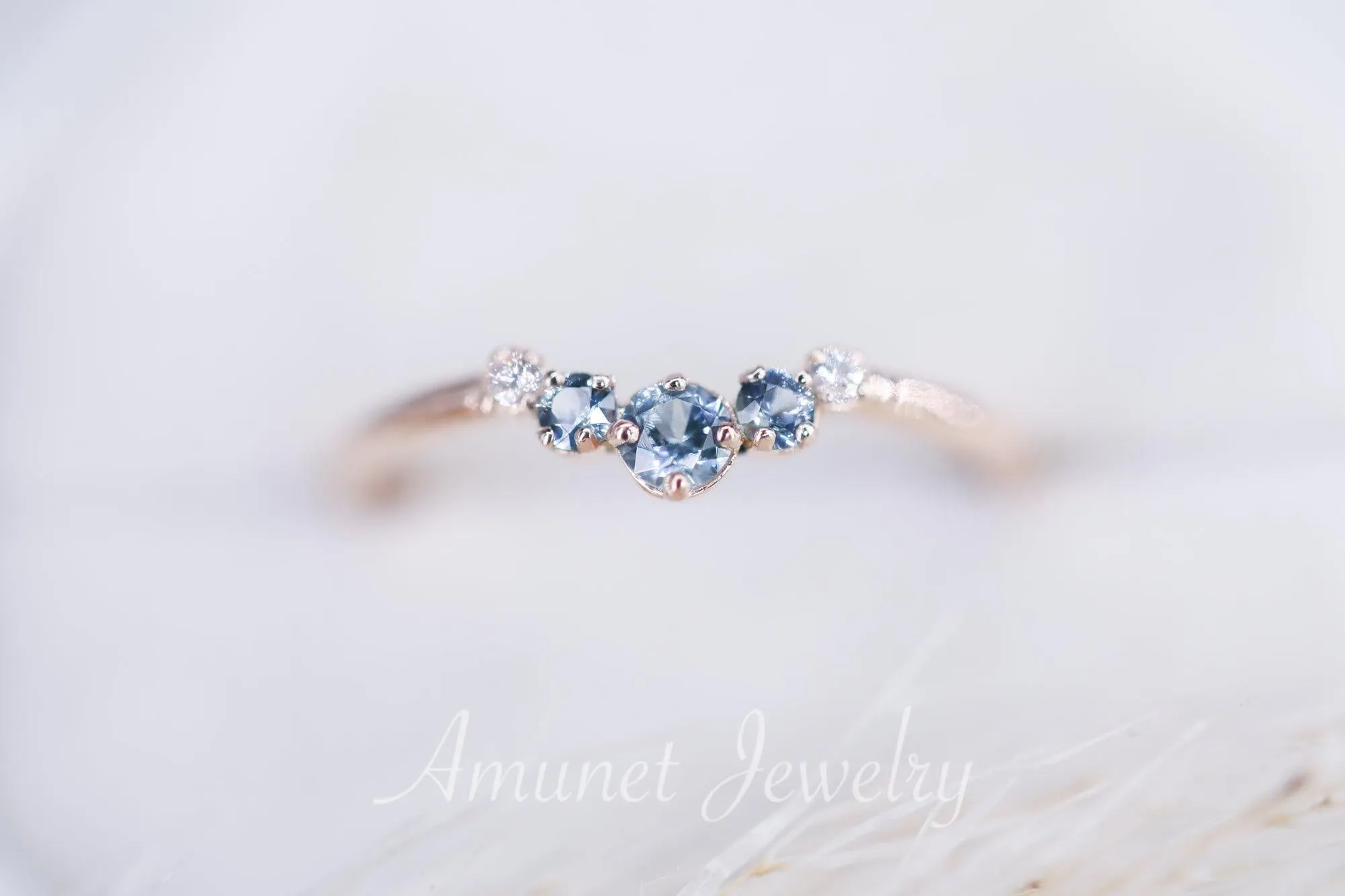 Montana sapphire wedding band, sapphire wedding band , engagement ring, diamond ring,teal sapphire.