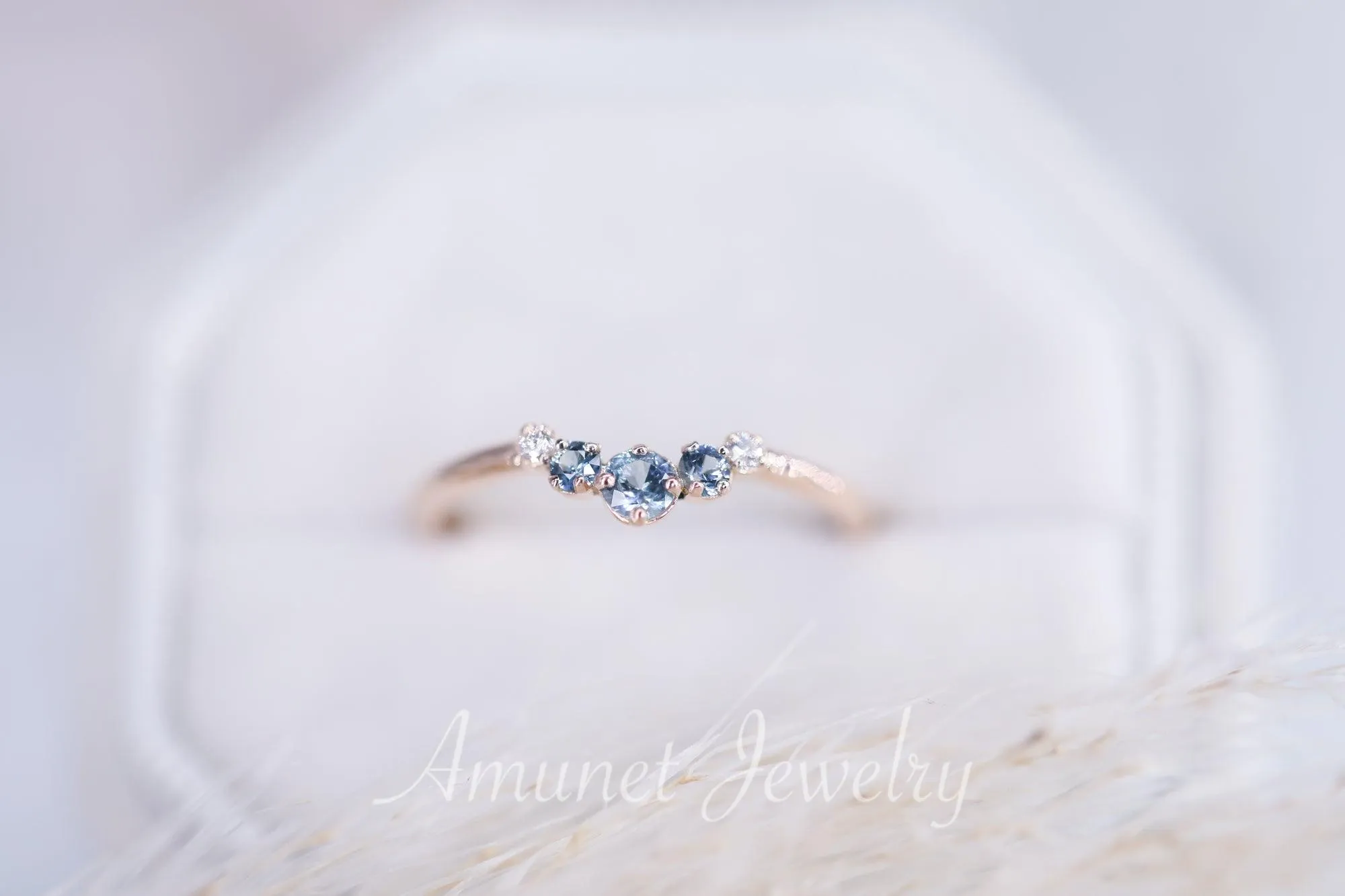 Montana sapphire wedding band, sapphire wedding band , engagement ring, diamond ring,teal sapphire.