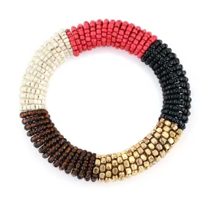 MULTI COLOR SEED BEAD STRETCH BRACELETS #BR7400MLT (AF19)