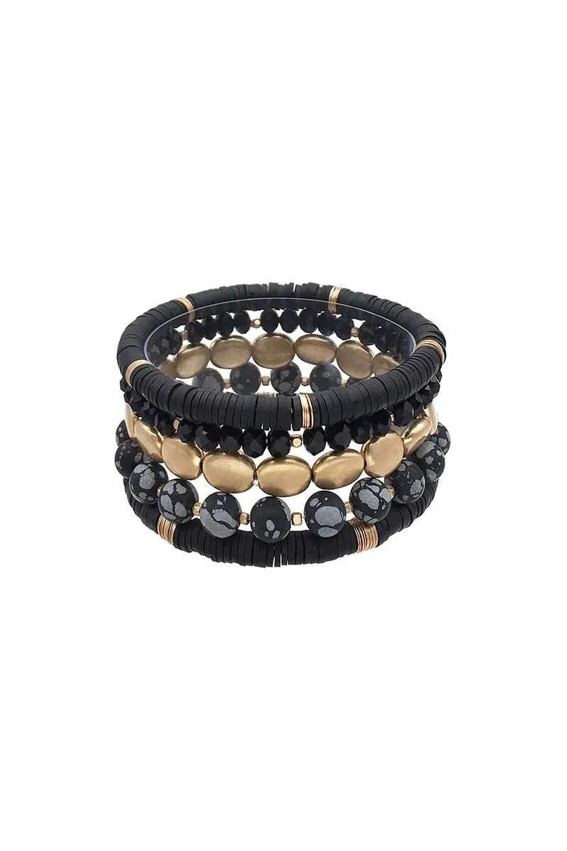 Multi Style Natural Stone Stretch Bracelet