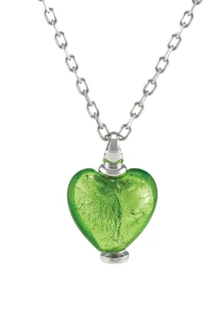 Murano Glass Heart Urn - August