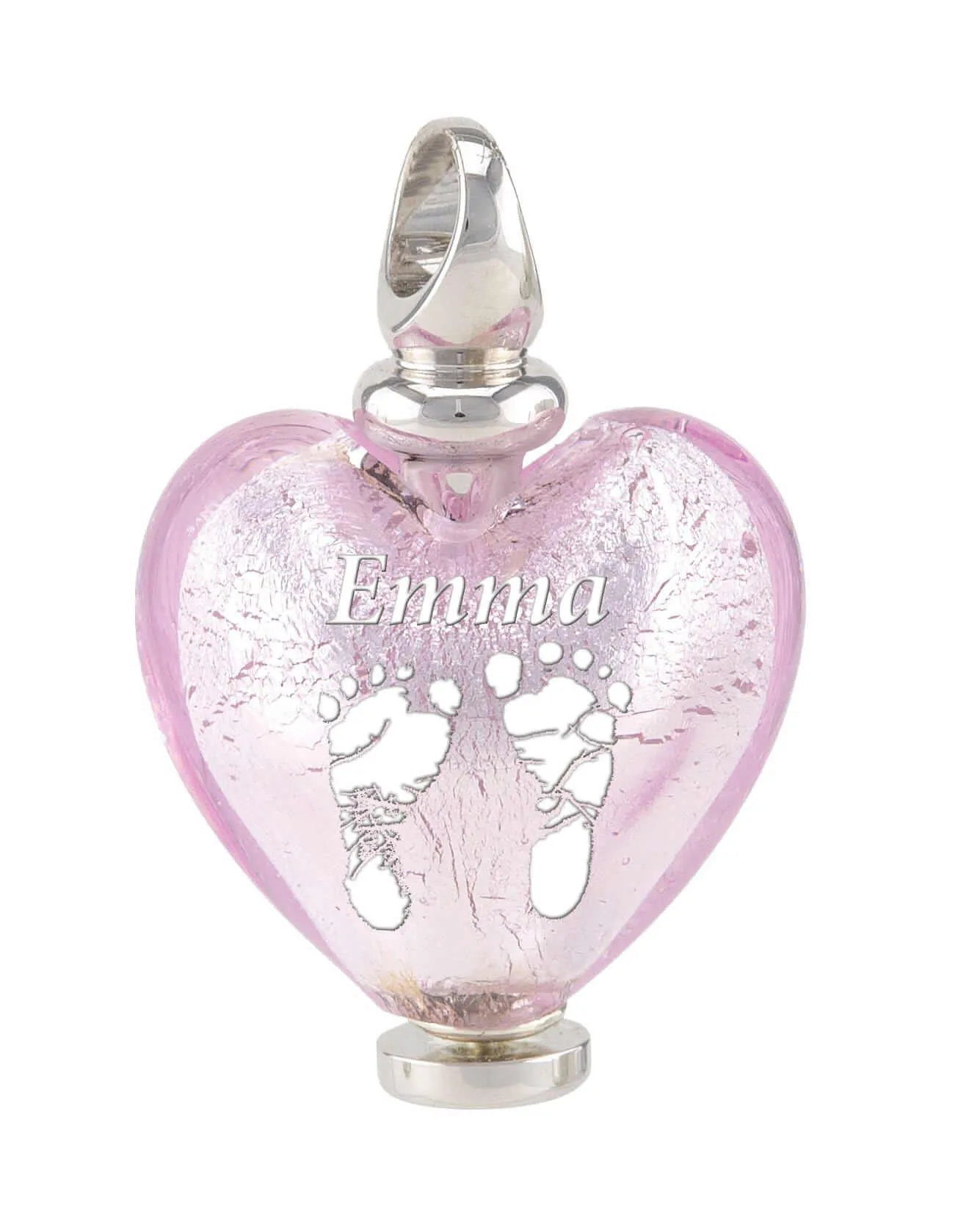 Murano Glass Heart Urn - October