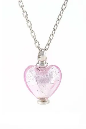 Murano Glass Heart Urn - October