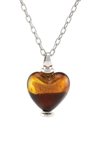 Murano Glass Heart Urn - 'Sweet Promise'