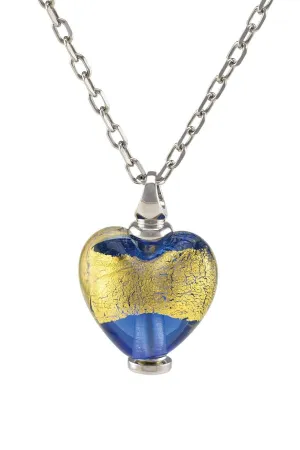 Murano Glass Heart Urn - 'Wrapped in Glory'