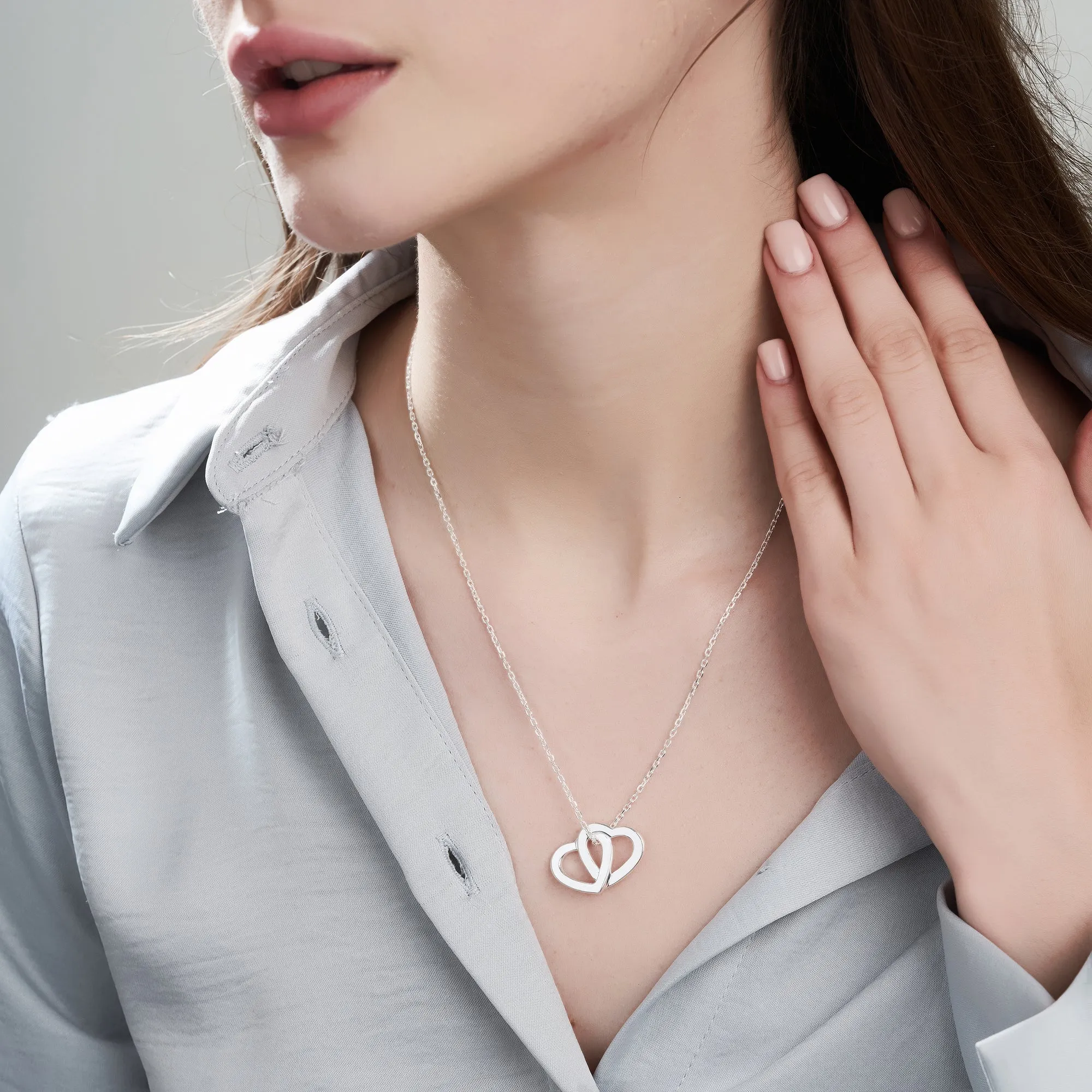 Mysha Personalized Couples Heart Pendant