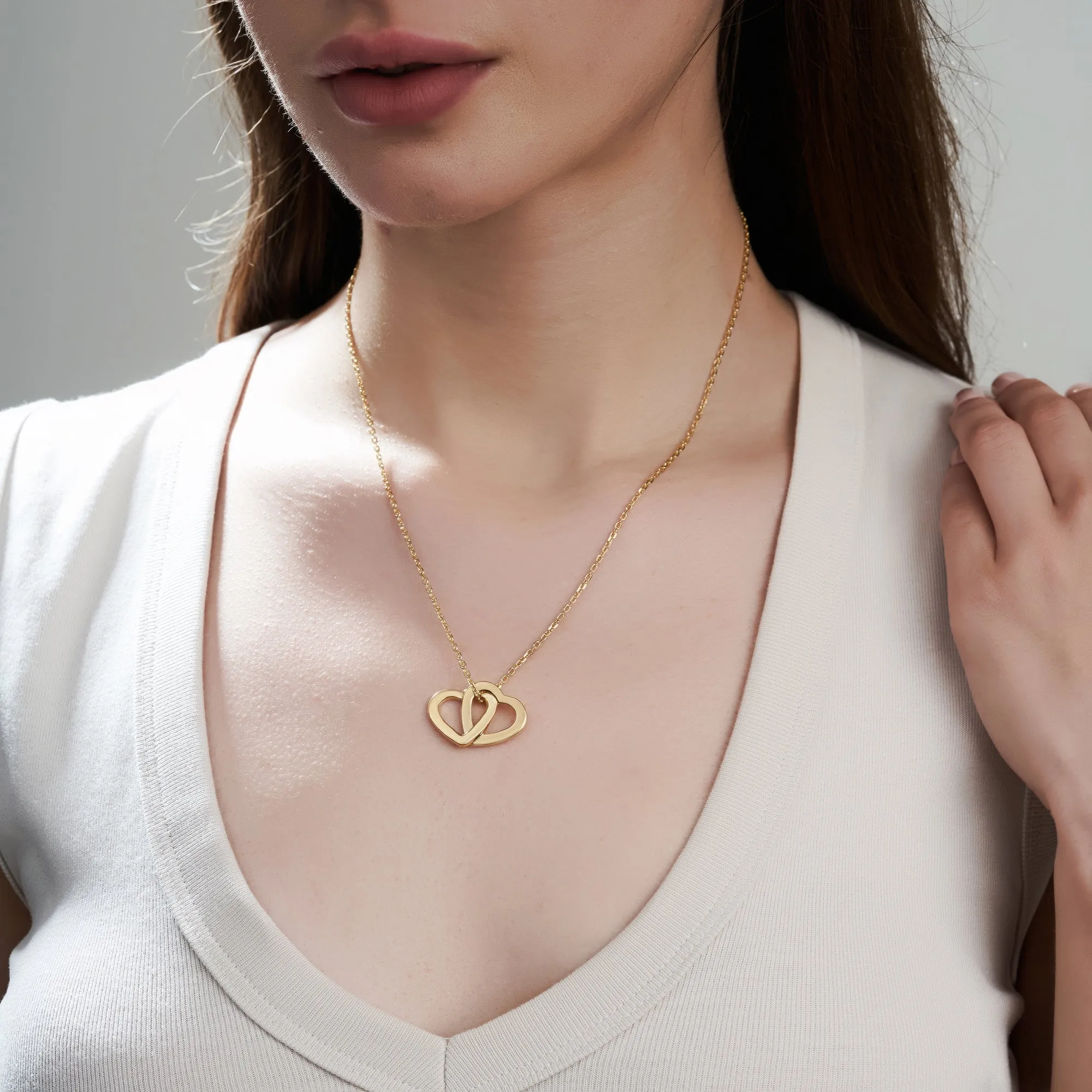 Mysha Personalized Couples Heart Pendant