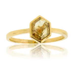Natural Diamond Bezel Solitaire Ring