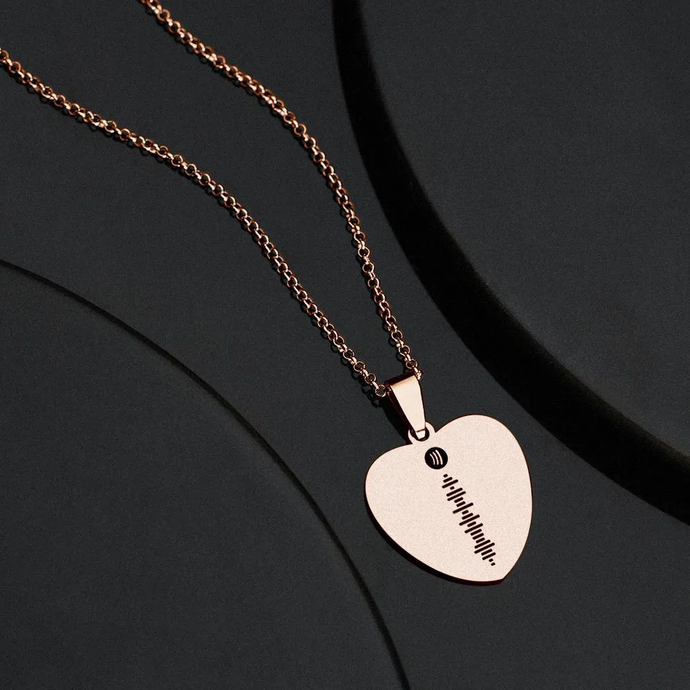 Necklace Engraved Heart Photo Necklace -Best Gifts for Your Lover